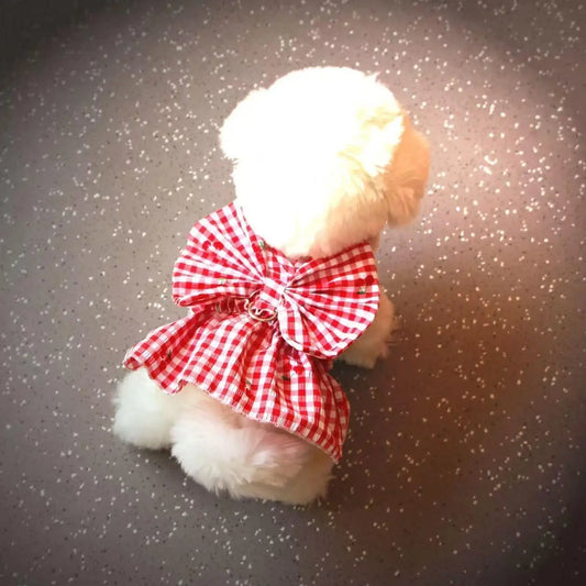 Summer Pet Dog Puppy Cat Kittens Clothes, Floral Cute Princess Dress, Thin Breathable Fabric, Comfortable Clothing for Dogs and Cats, Stylish Pet