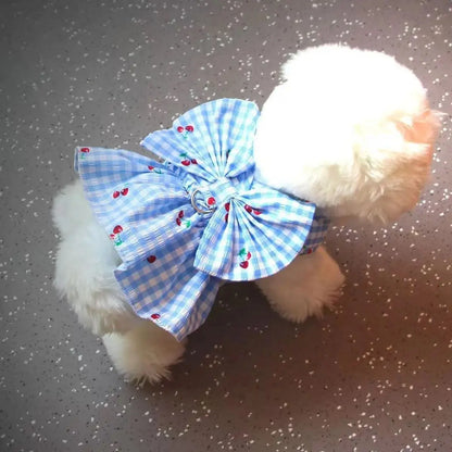 Summer Pet Dog Puppy Cat Kittens Clothes, Floral Cute Princess Dress, Thin Breathable Fabric, Comfortable Clothing for Dogs and Cats, Stylish Pet